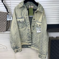 GUCCI JACQUARD DENIM JACKET