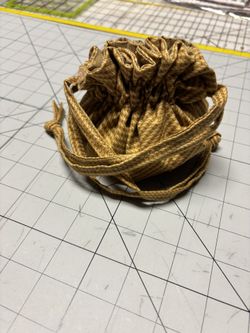 Drawstring Jewelry Bag - Fully Lined - 8 Pockets For Earrings 