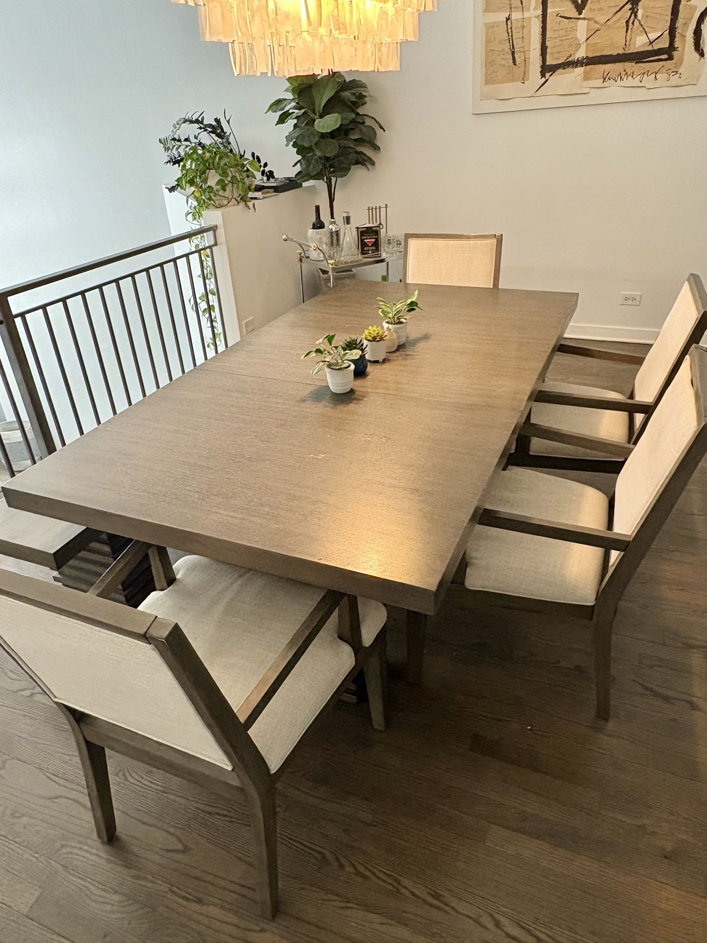 Dining Table, Chairs, And Bench