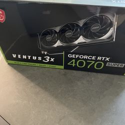 4070 Super Ventus Brand New Graphic Card