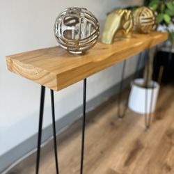 Solid Wood Console Entryway Table 