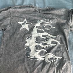 Hellstar gray cotton t shirt