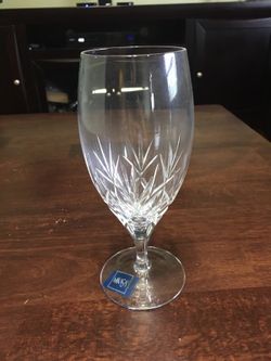 Set of 18 Mikasa fine crystal glasses