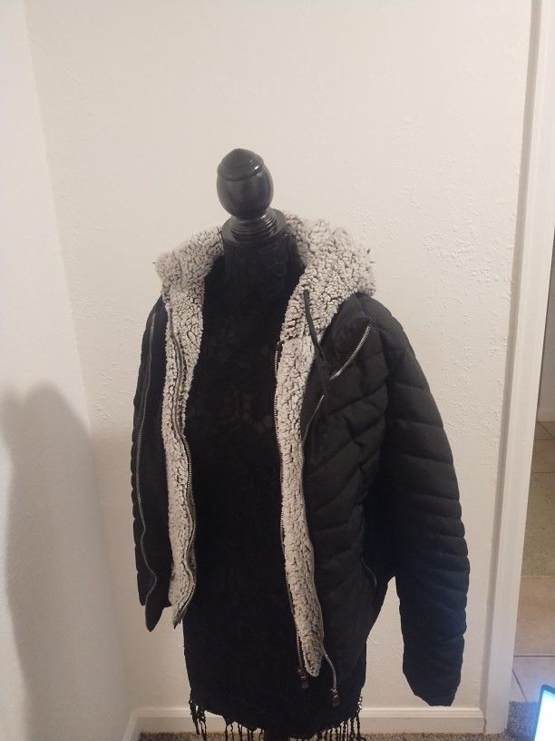 Women Black Jacket Size M
