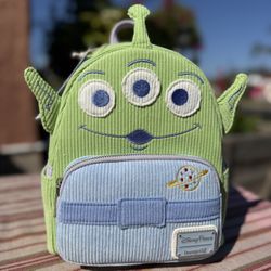 Disney Parks Toy Story Alien corduroy mini backpack