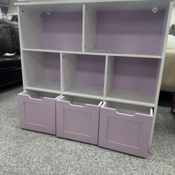 Lavender and White Cabinet-FMD-058, USAFN1043453
