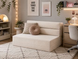 Folding Mattress, 3 in 1 Convertible Sofa Bed Foldable Couch Bed Floor Couch Lounge Sleeper