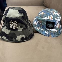 2 Bucket Hats. $10 For Both.  Like New!!