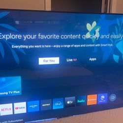 65-inch  Crystal UHD Samsung 4k Smart TV