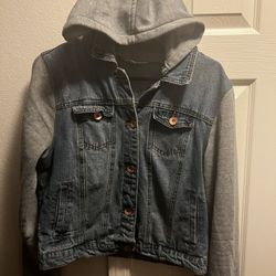 XL Jean Jacket With Hood 