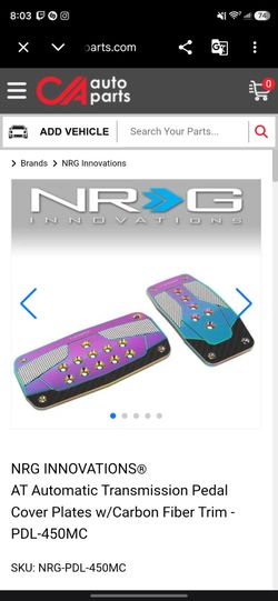 Car Pedal Cover