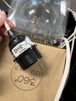 IKEA Light Cord With 2 Large Bulbs