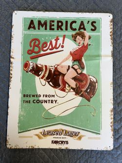 Americas Best - Lager Metal Plate Poster (exclusive) - FarCry 5