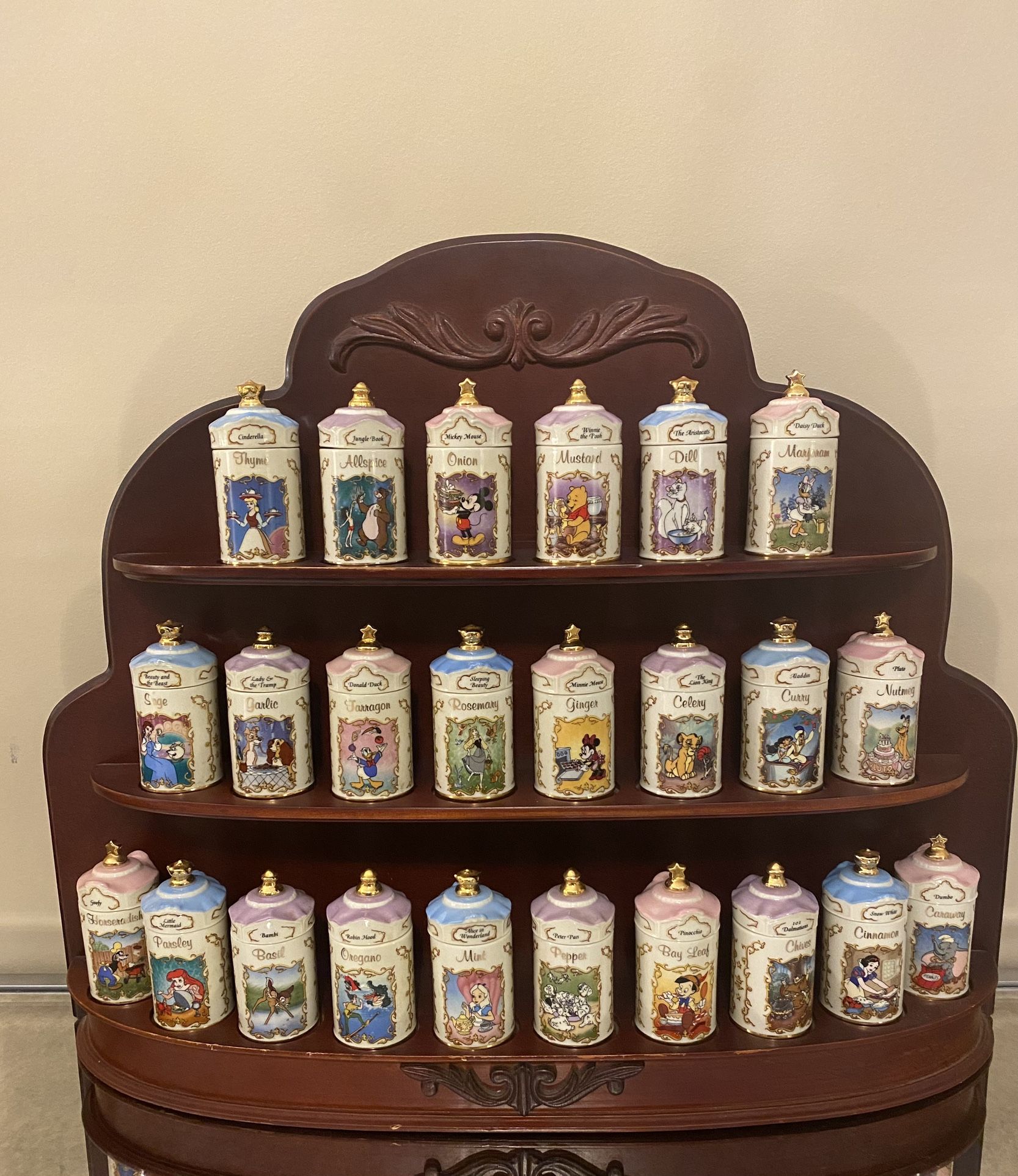 Lenox Disney Spice Jars