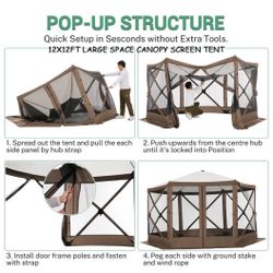 12x12-pop-up-gazebo-outdoor-canopy-camping-tent-with-mosquito-netting-walls-waterproof-uv-resistant-easy-set-up-party-tent-for-shade-and-rain-with-car