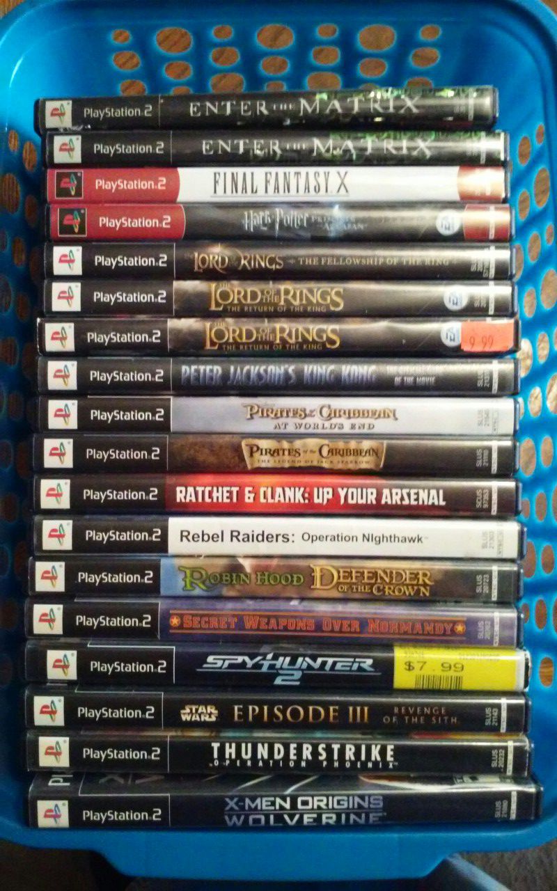 PS2 Adventure Style Games - $5 Each