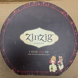 ZinZig Trivia Board Game Wine Edition By True Ages 21  Plus .Opened Box
