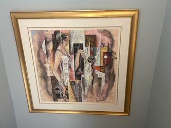 Original Signed Painting "Mystical Realm" by Jianghua Su (1990) - Large Framed Art
