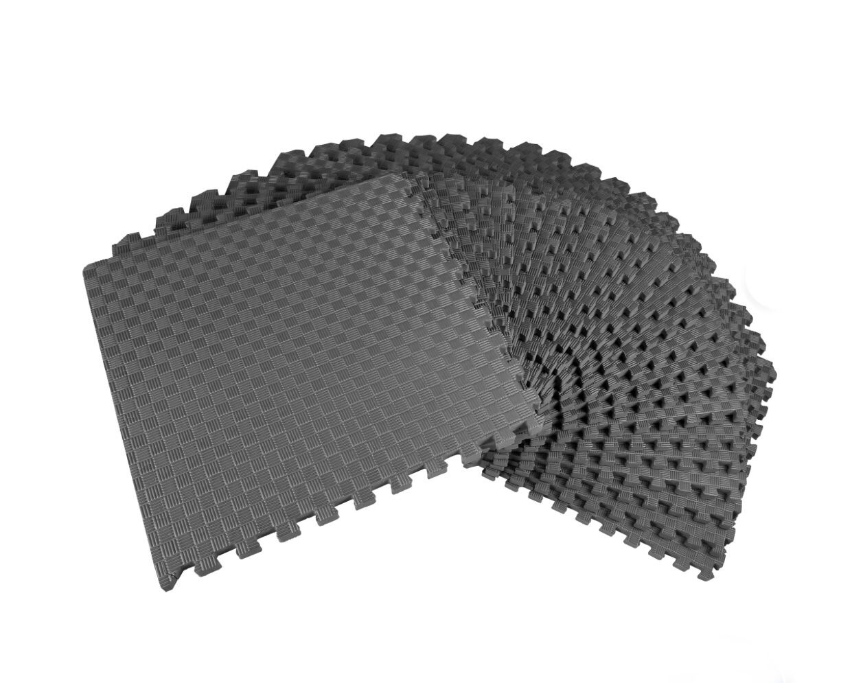 Fitness Interlocking EVA Foam Exercise Mat Tiles 1 inch NEW