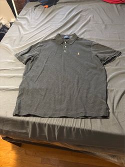 Polo Ralph Lauren Mens Classic Fit Short Sleeve Soft Cotton Polo Shirt Gray Lg