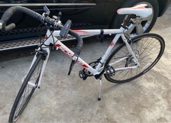 White Road Bike with Drop Handlebars