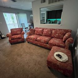 Couch, Armchair, Ottoman