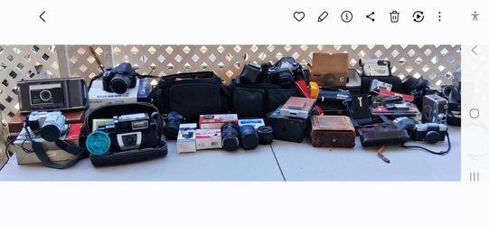 More photos of the camera and lens collection