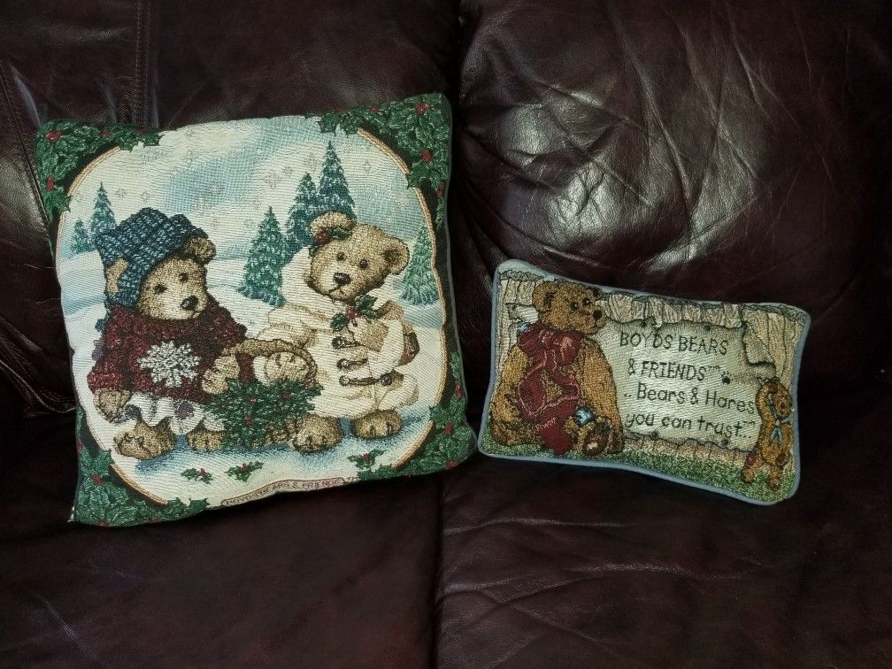 Vintage Boyds Bears & Friends Throw Pillows