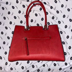 red tote handbag