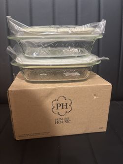 Princess House 2 Recipientes De 2 Tazas Nuevos