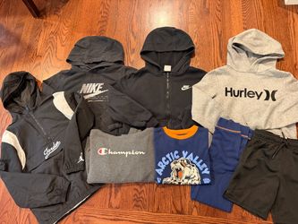 Boys Size 8 Clothing Lot: Nike, Hurley, Champion
