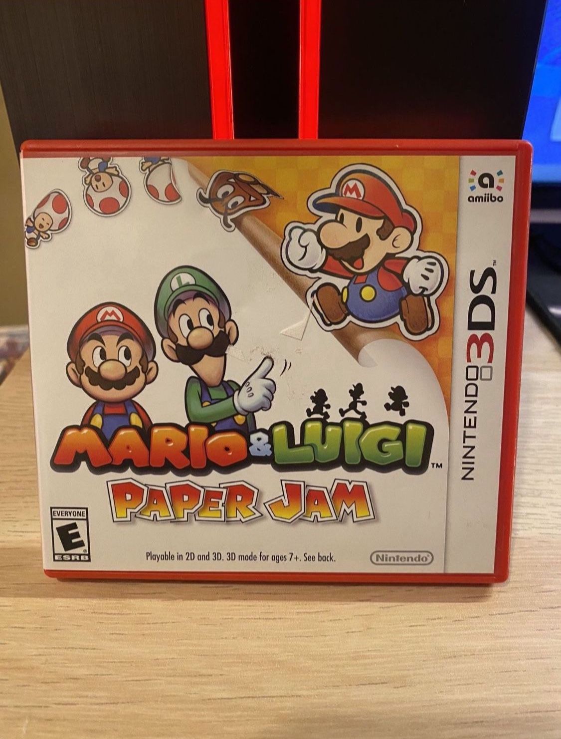 Mario & Luigi: Paper Jam Nintendo 3DS RED CASE