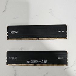 Crucial 2×16 Ddr 5 32gb RAM (Not Rgb) 5600 Mhz