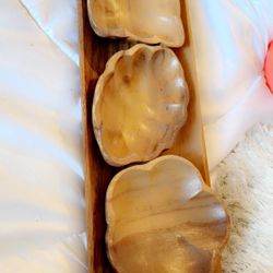 BH Wooden Serving Tray Set