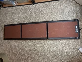 Pet Gear 71" Tri-Fold Dog Car Ramp – 200lb Capacity – Brown/Black