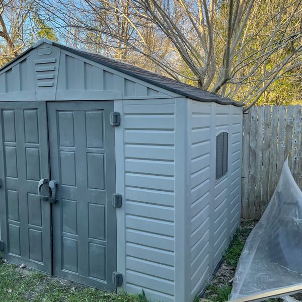 10 Ft X 8 Ft Resin Storage Shed for Sale in Houston, TX OfferUp