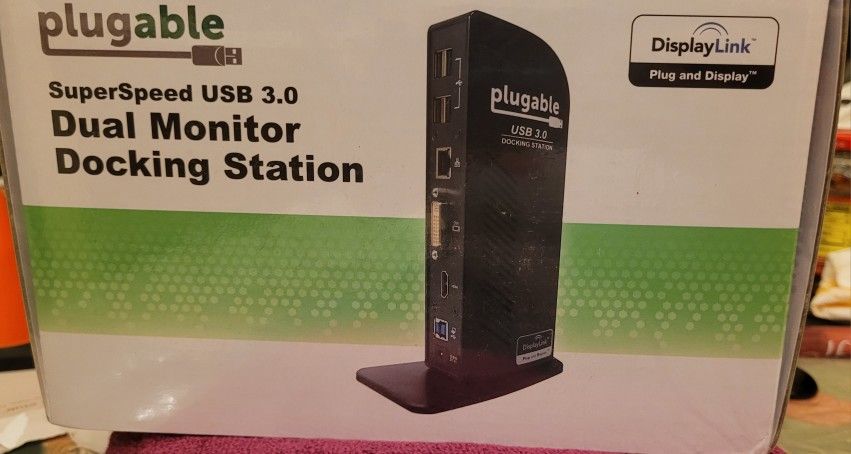 SuperSpeed USB 3.0 Dual Monitor Docking Station