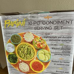 Parini 10-Pc Condiment Serving Set