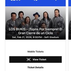 Los Bukis Tickets/Boletos- SECTION C244