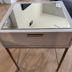 Nightstand With Mirror On Top 