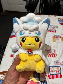 Pokemon Center Alolan Vulpix Pikachu Costume Plush