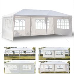 Outdoor 10'x20'Canopy Party Wedding Tent Gazebo Pavilion Cater Events Beach Birthday Party Beach Bay