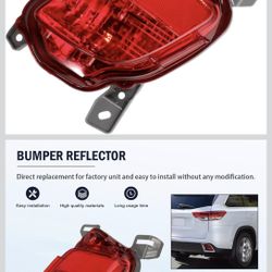 Rear right Side Bumper Reflector for Highlander (2014-2019) TO1184108 81490-0E020