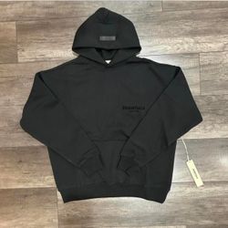 ESSENTIALS - Black Stretch Limo Hoodie