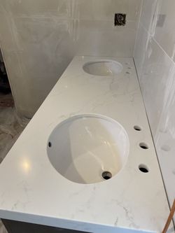 Double Sink Counter Top 