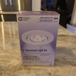 New Commercial Electric 3" Recessed Light Kit K26 562883