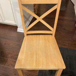 Set Of 2 Wooden Dining Chairs