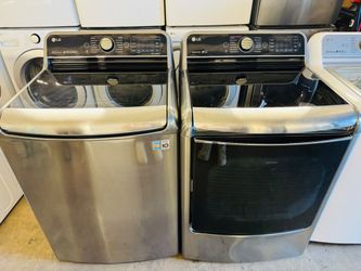 LG Washer and Dryer Set Stainless Steel
