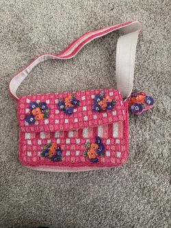 Beaded Floral Crossbody Bag