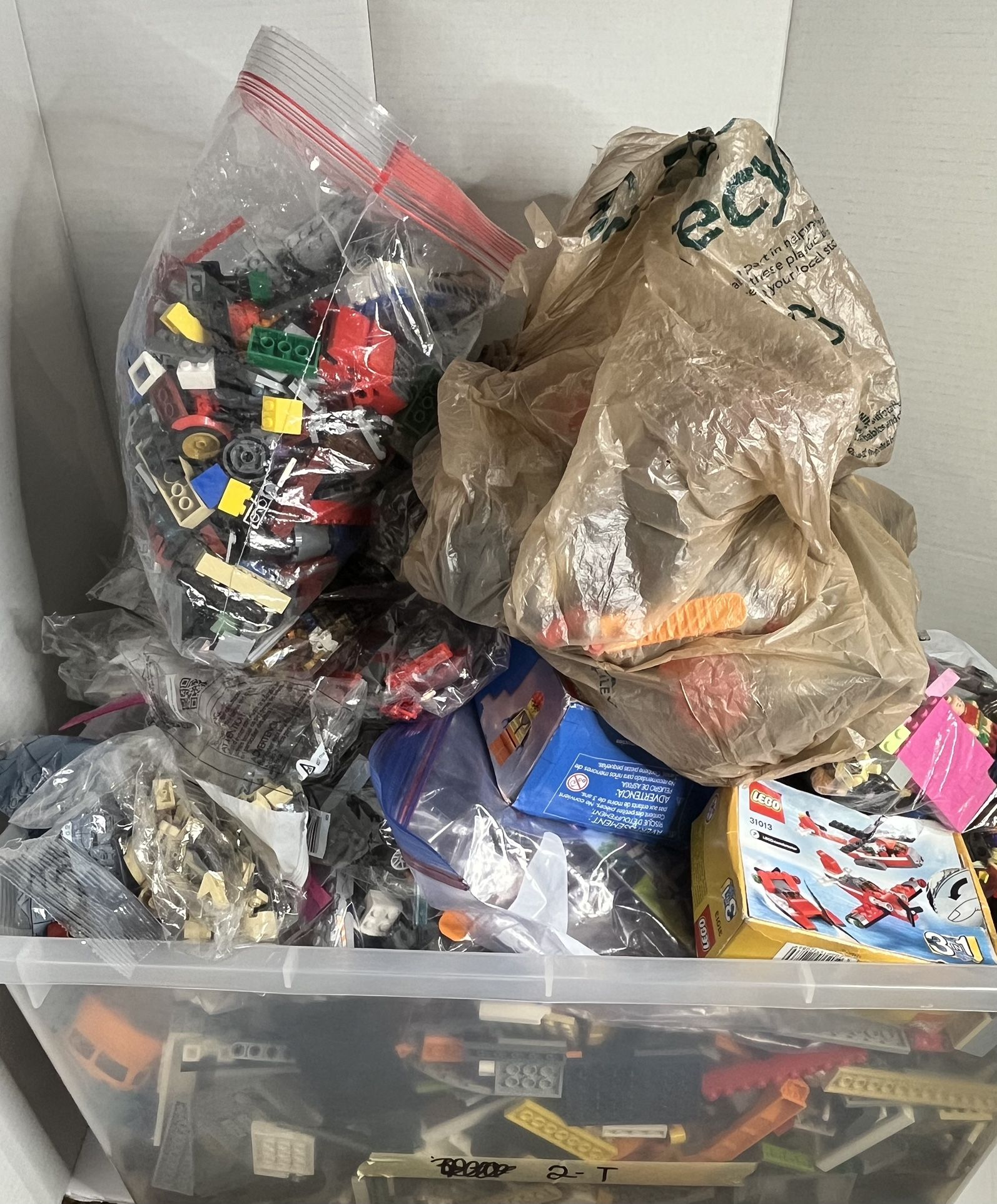 LEGOS WITH MEN AND UNOPENED BAGS